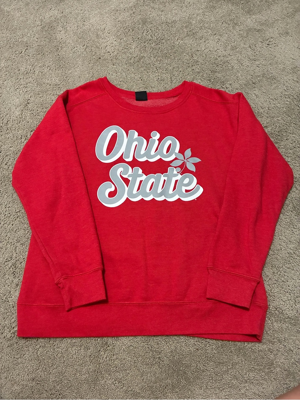 Ohio State Red Women’s Crewneck Sweatshirt
